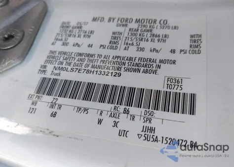 2017 Ford Transit Connect Xl из США, поврежденный, VIN NM0LS7E78H1332129